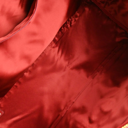 Chanel Red Caviar Skin 2way Shoulder Duffle Handbag