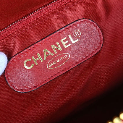 Chanel Red Caviar Skin 2way Shoulder Duffle Handbag