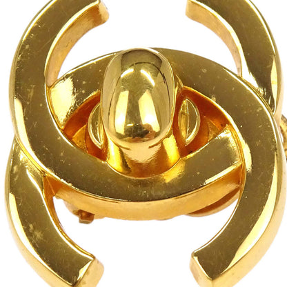 Chanel CC Turnlock Clip-On Earrings Gold Large 95A