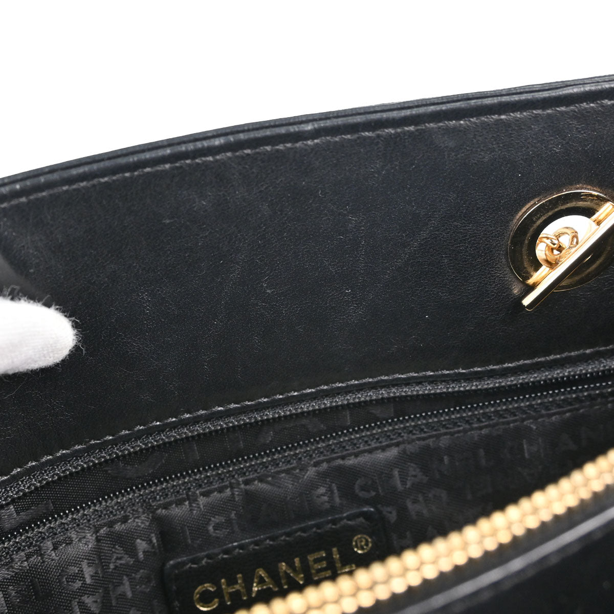 Chanel Black Canvas Precious Symbols Needlepoint Tote Handbag