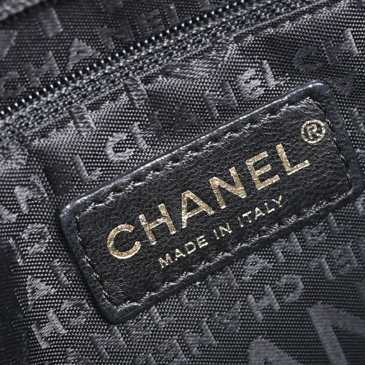 Chanel Black Canvas Precious Symbols Needlepoint Tote Handbag