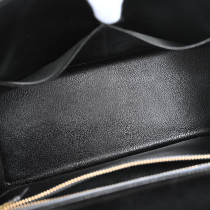 Hermes Black Box Calf Kelly 32 Sellier 2way Shoulder Handbag