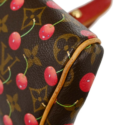 Louis Vuitton * Cherry Lizard Sac Fermoir GM Handbag M95002