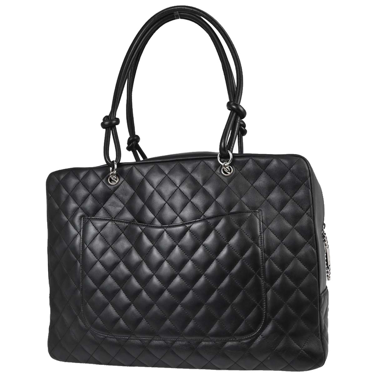 Chanel Black Calfskin Cambon Ligne Handbag