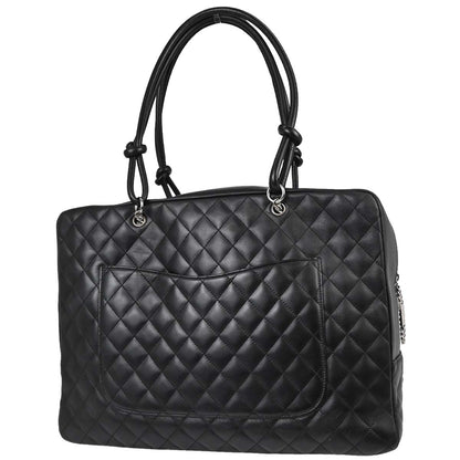 Chanel Black Calfskin Cambon Ligne Handbag