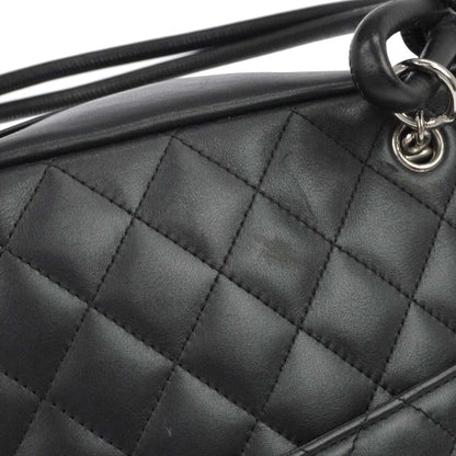 Chanel Black Calfskin Cambon Ligne Handbag