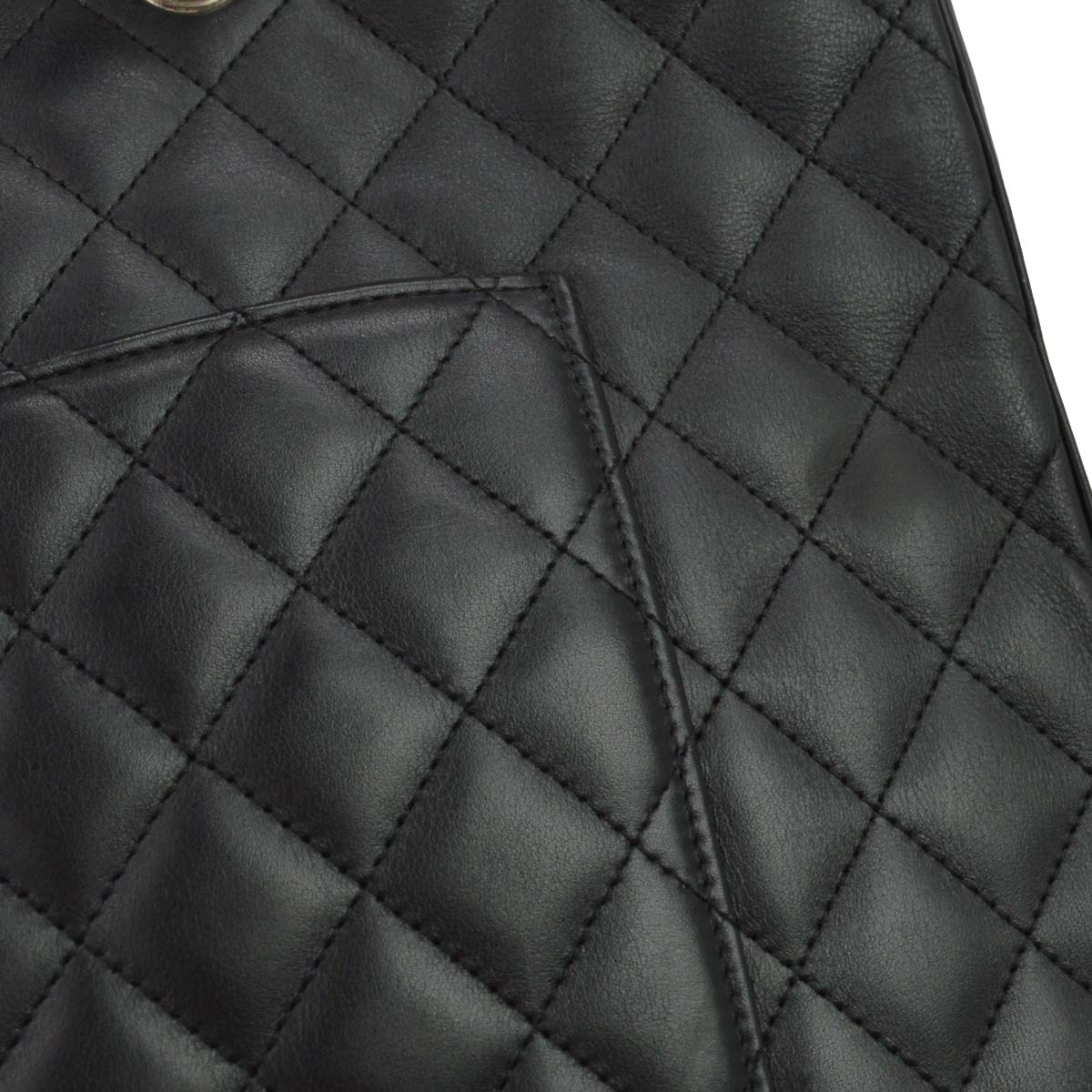 Chanel Black Calfskin Cambon Ligne Handbag