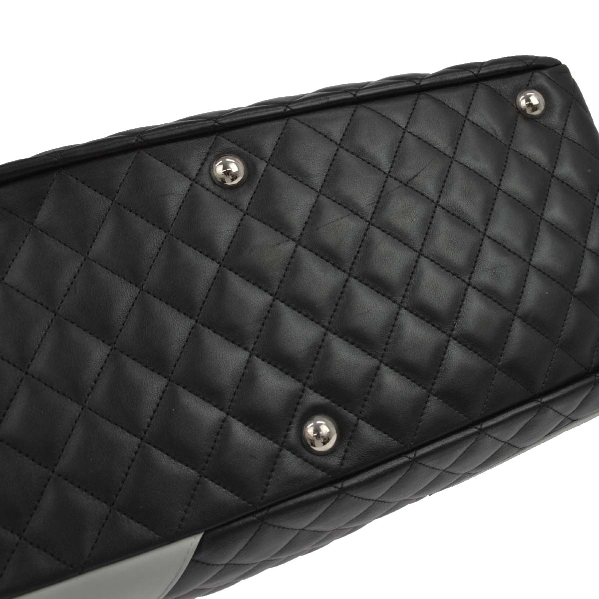 Chanel Black Calfskin Cambon Ligne Handbag