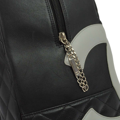 Chanel Black Calfskin Cambon Ligne Handbag