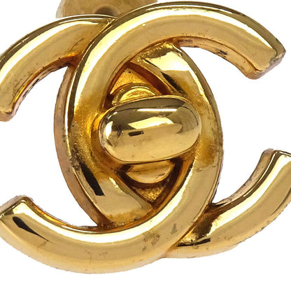 Chanel CC Turnlock Clip-On Earrings Gold Small 96P