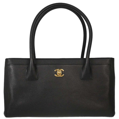 Chanel Black Calfskin Executive Cerf Tote Bag