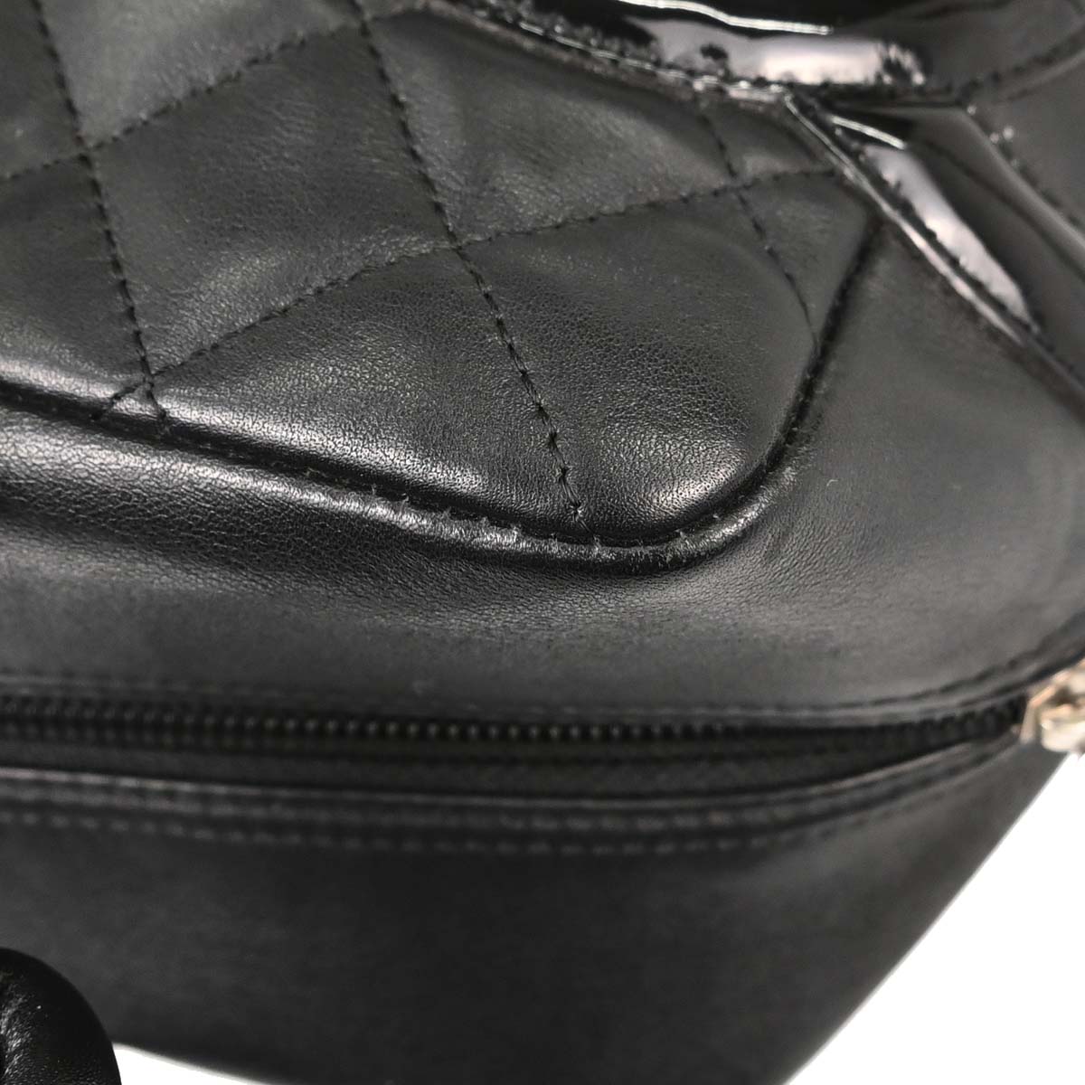 Chanel 2005-2006 Black Calfskin Cambon Ligne Bowling Bag 27