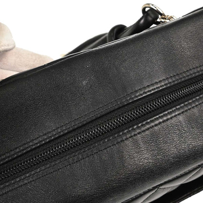 Chanel 2005-2006 Black Calfskin Cambon Ligne Bowling Bag 27