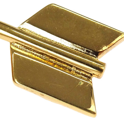 Chanel CC And Arrow Brooch Pin Gold 28