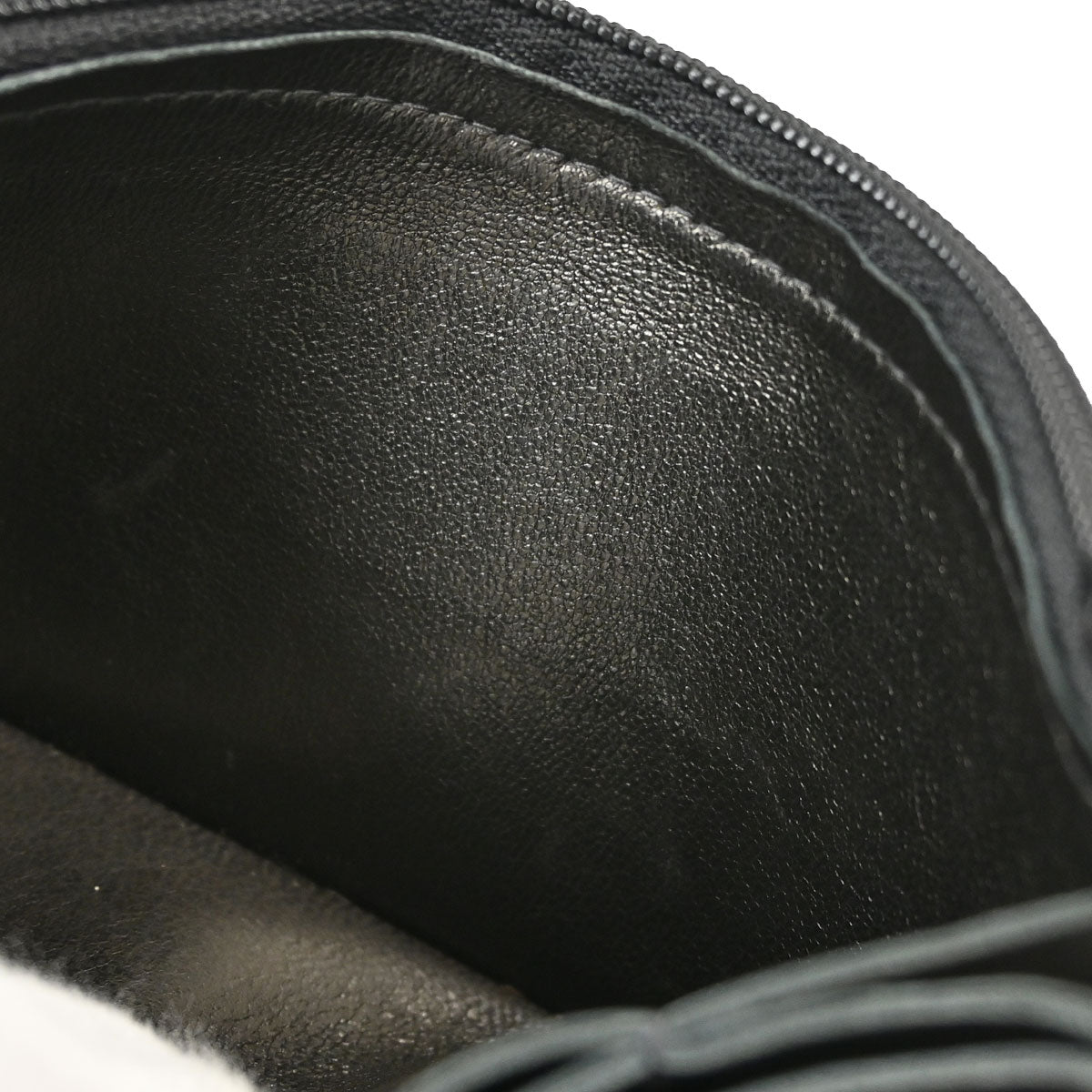 Chanel Black Lambskin Chain Strap Wallet