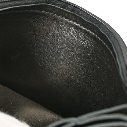 Chanel Black Lambskin Chain Strap Wallet