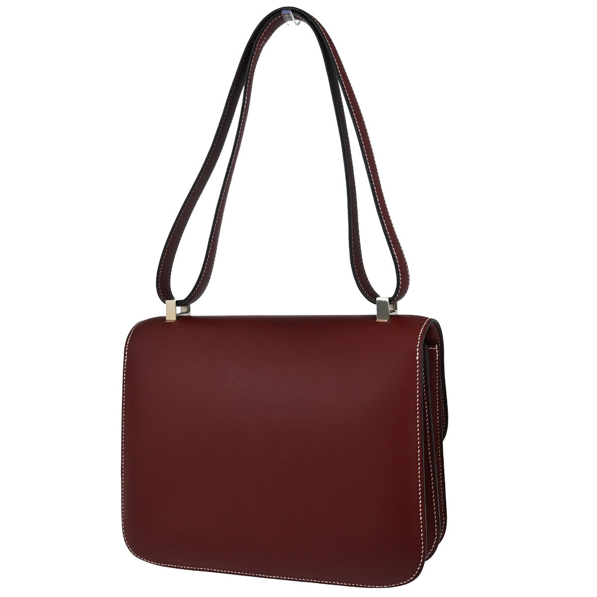 Hermes Rouge H Chamonix Constance 24 Shoulder Bag