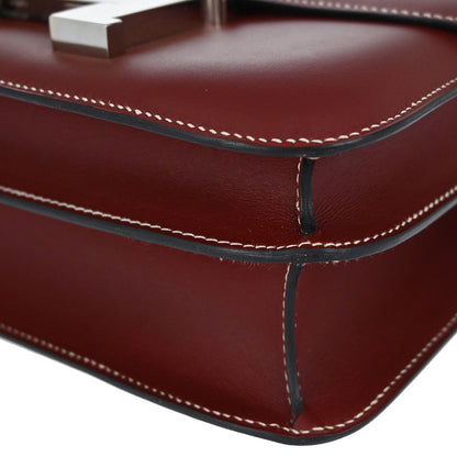 Hermes Rouge H Chamonix Constance 24 Shoulder Bag