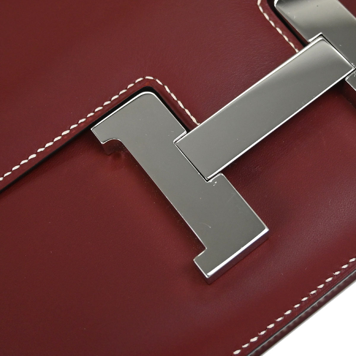 Hermes Rouge H Chamonix Constance 24 Shoulder Bag