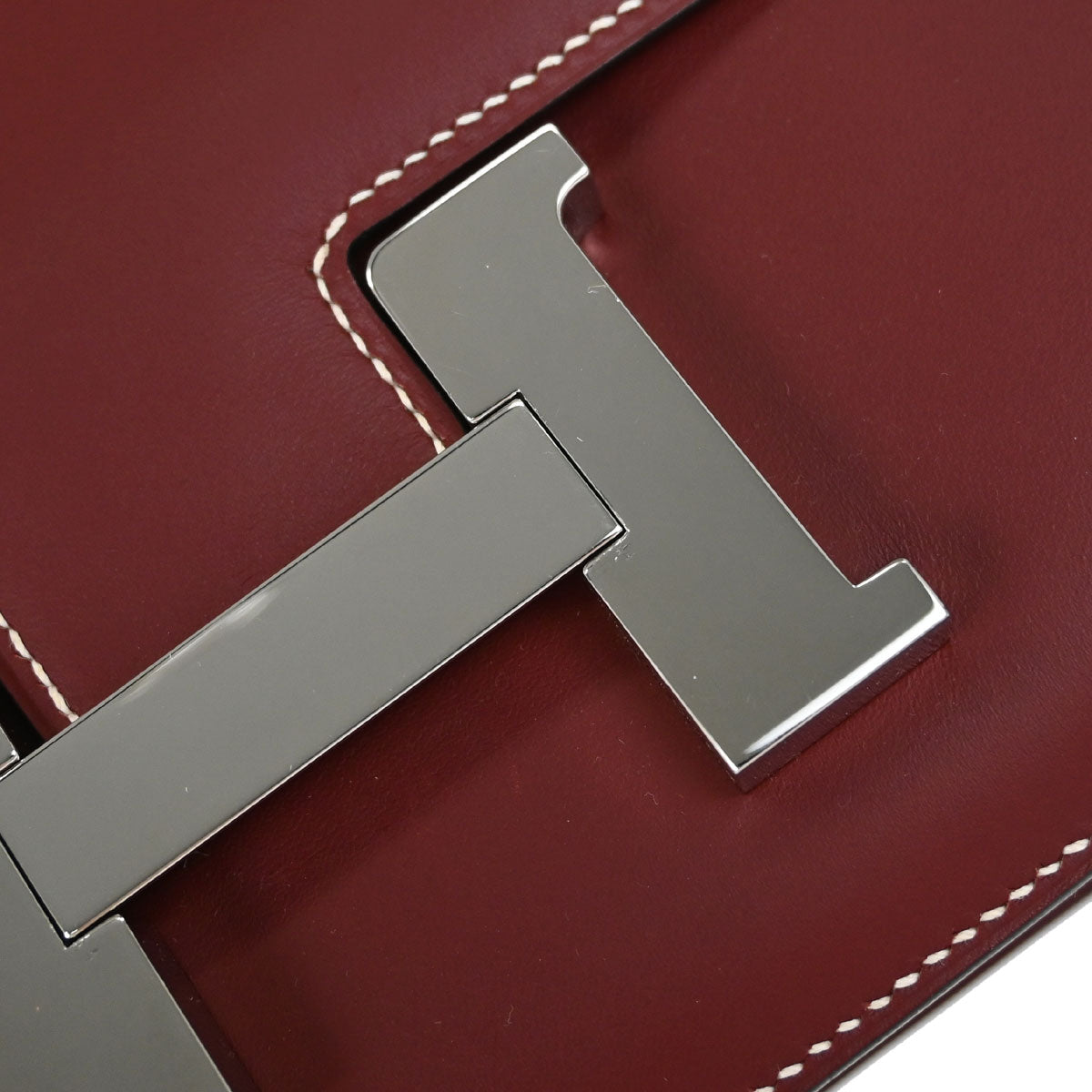 Hermes Rouge H Chamonix Constance 24 Shoulder Bag