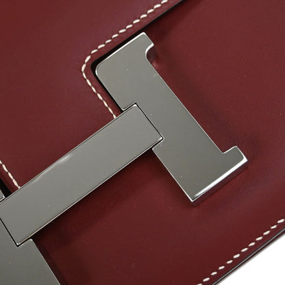 Hermes Rouge H Chamonix Constance 24 Shoulder Bag