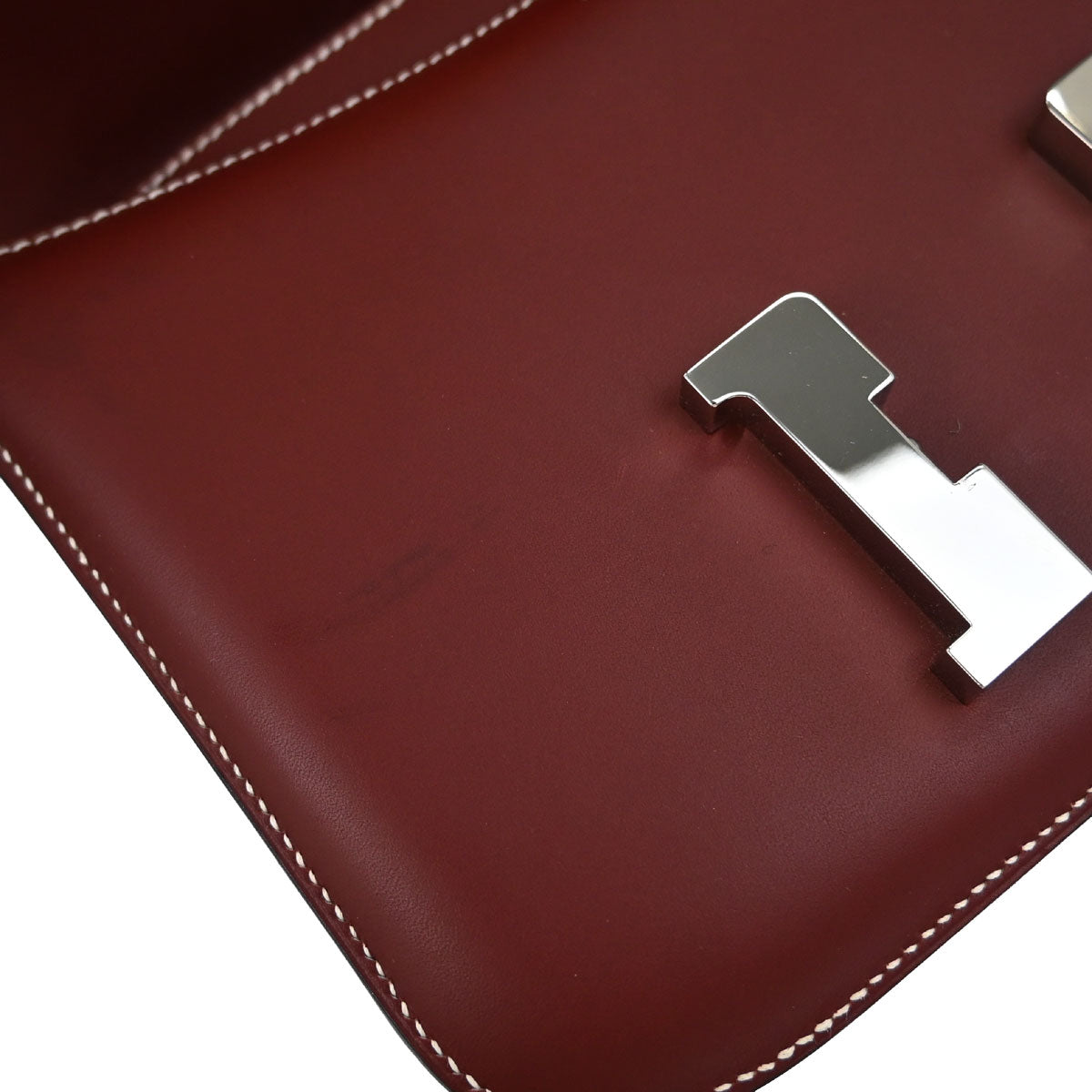 Hermes Rouge H Chamonix Constance 24 Shoulder Bag