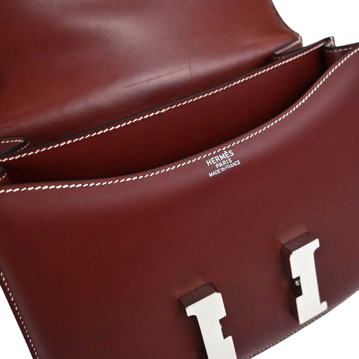 Hermes Rouge H Chamonix Constance 24 Shoulder Bag