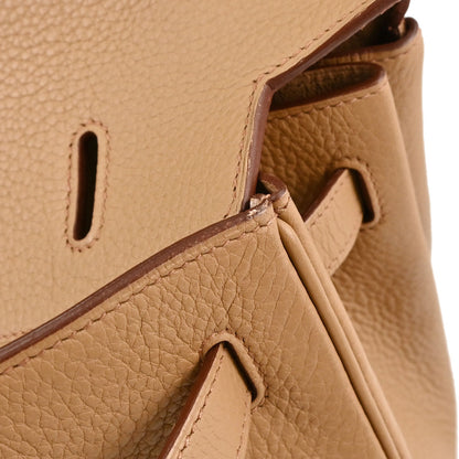 Hermes Tabac Camel Togo Birkin 40 Handbag