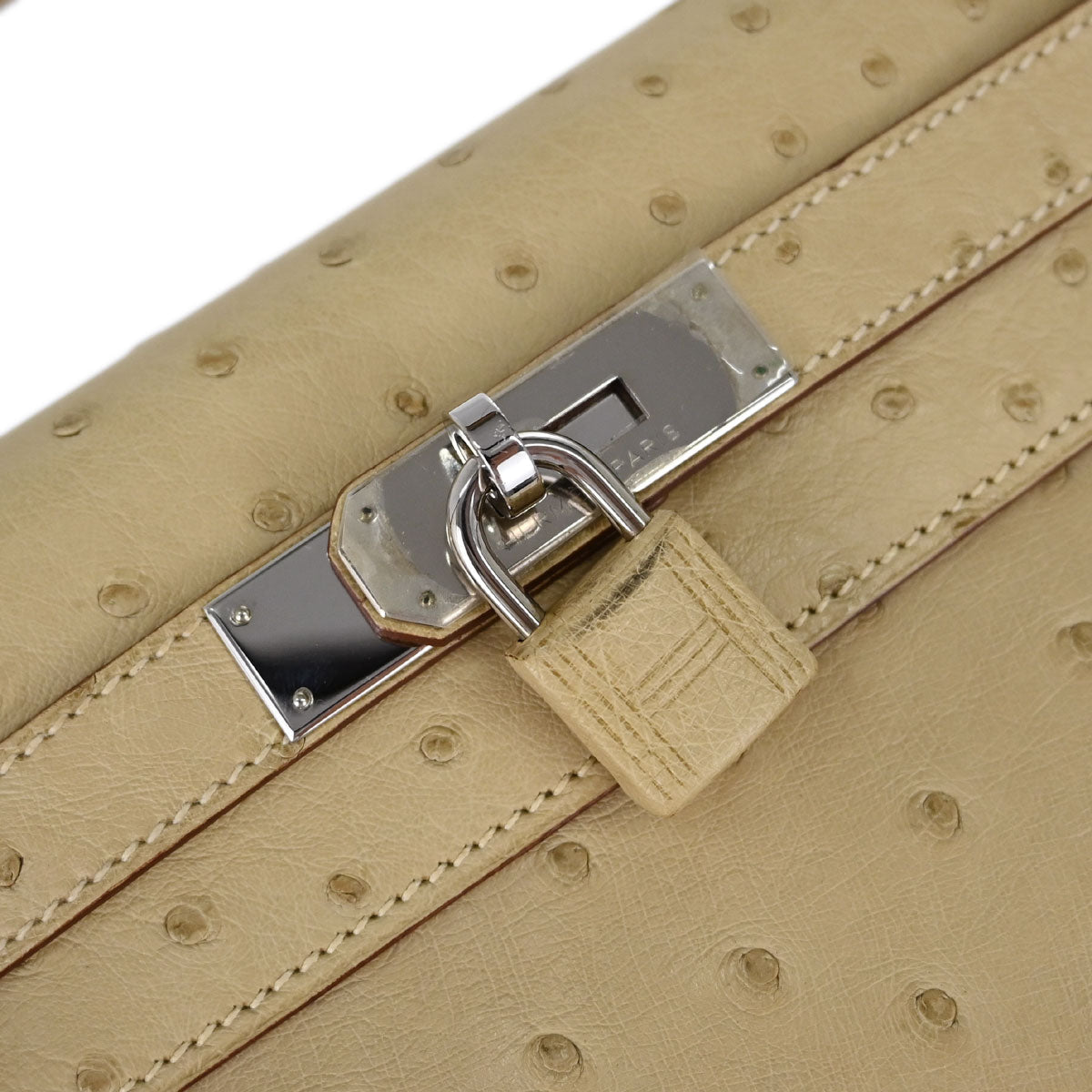 Hermes * Parchemin Ostrich Kelly 28 Retourne 2way Shoulder Handbag