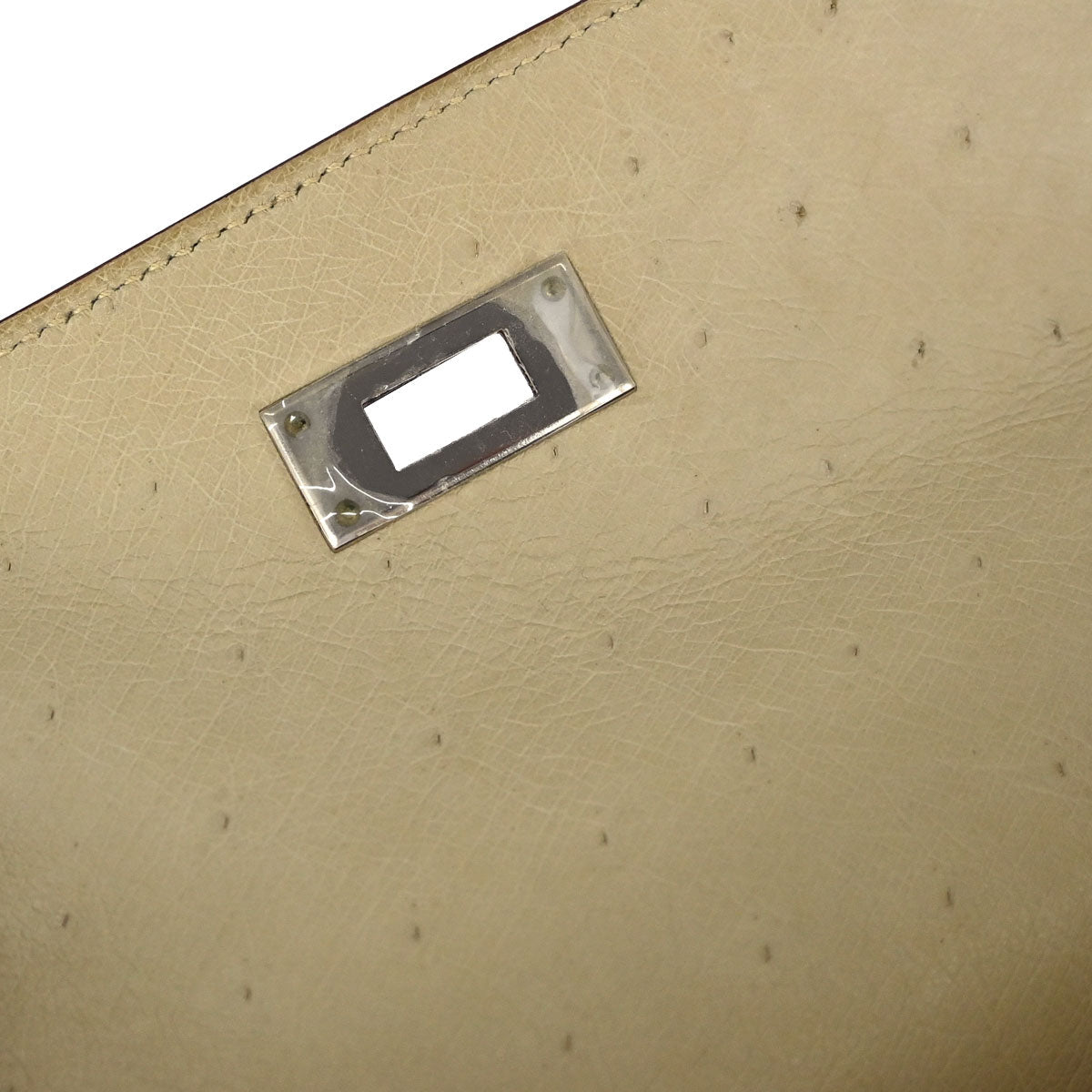 Hermes * Parchemin Ostrich Kelly 28 Retourne 2way Shoulder Handbag