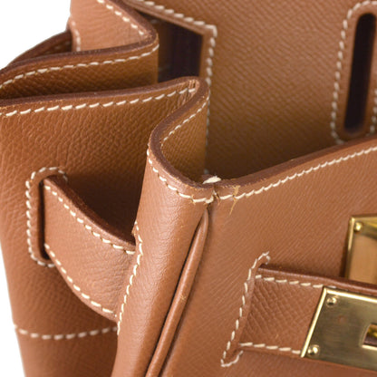 Hermes Gold Courchevel HAC Haut a Courroies 40 Handbag