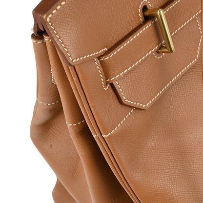 Hermes Gold Courchevel HAC Haut a Courroies 40 Handbag