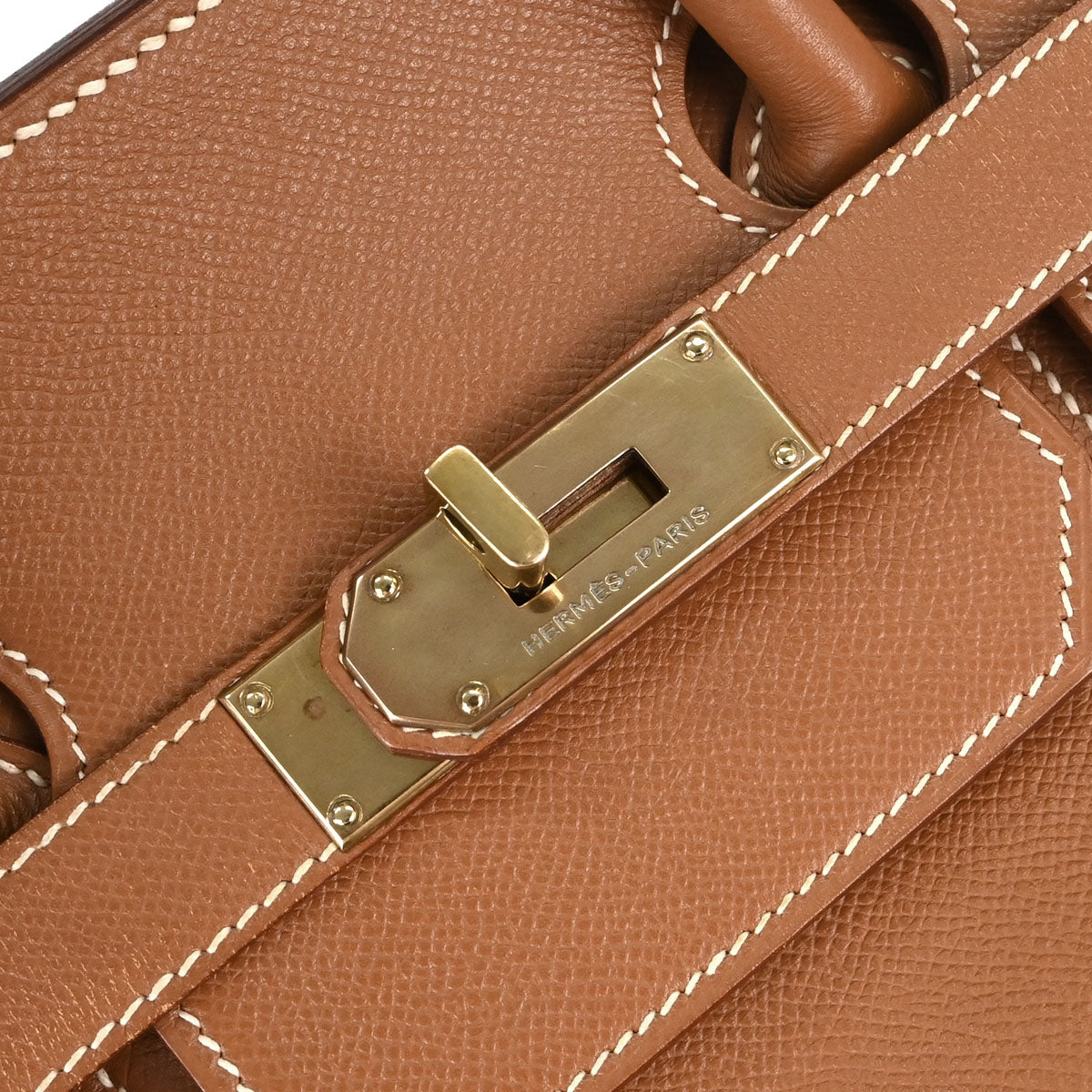 Hermes Gold Courchevel HAC Haut a Courroies 40 Handbag