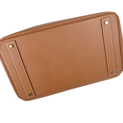Hermes Gold Courchevel HAC Haut a Courroies 40 Handbag