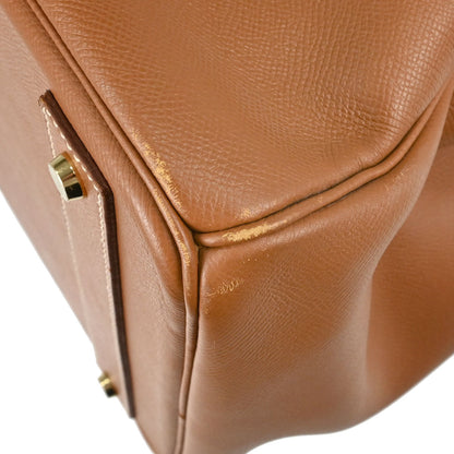 Hermes Gold Courchevel HAC Haut a Courroies 40 Handbag