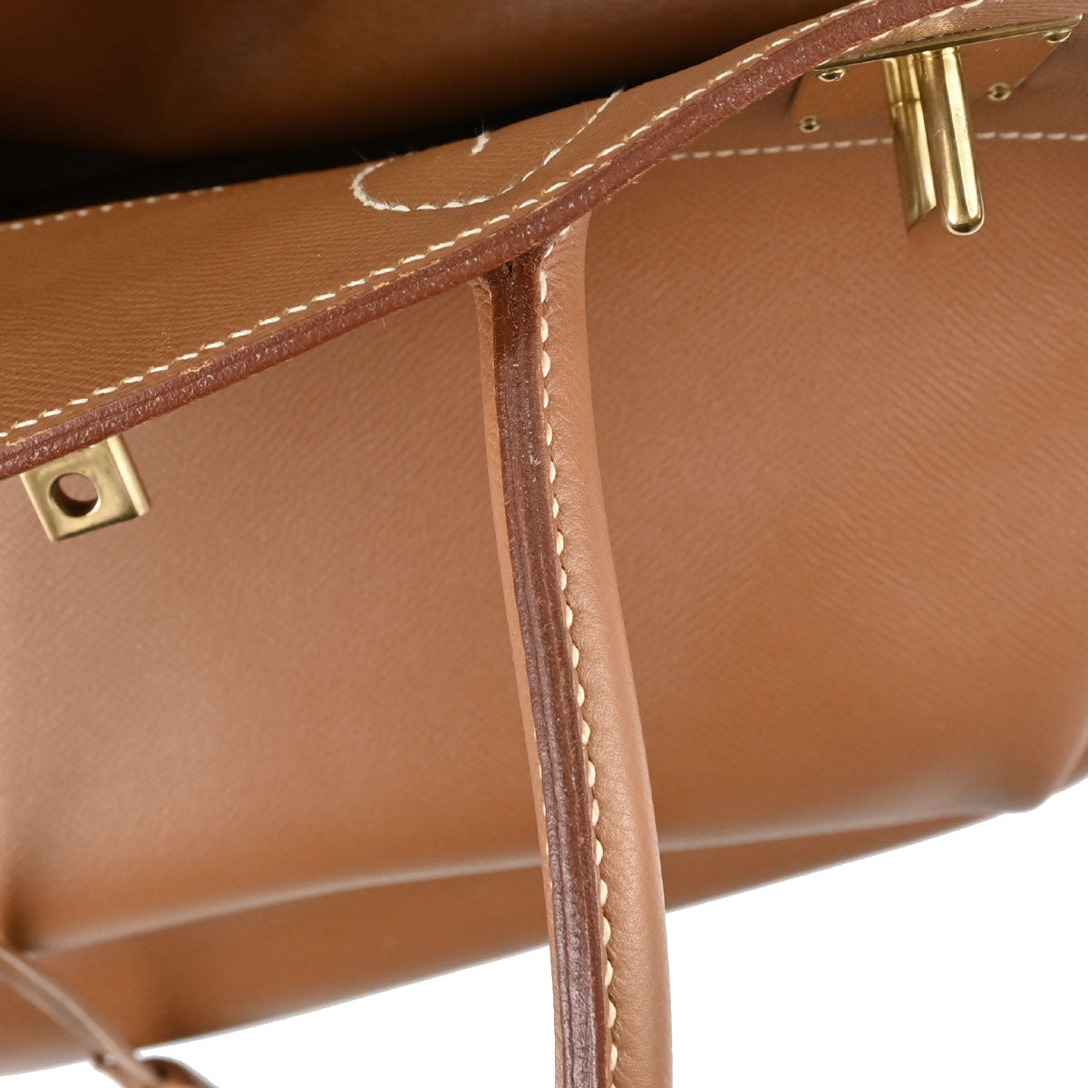 Hermes Gold Courchevel HAC Haut a Courroies 40 Handbag