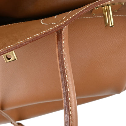Hermes Gold Courchevel HAC Haut a Courroies 40 Handbag