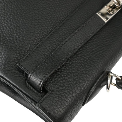 Hermes Black Taurillon Clemence Kelly 35 Retourne 2way Shoulder Handbag