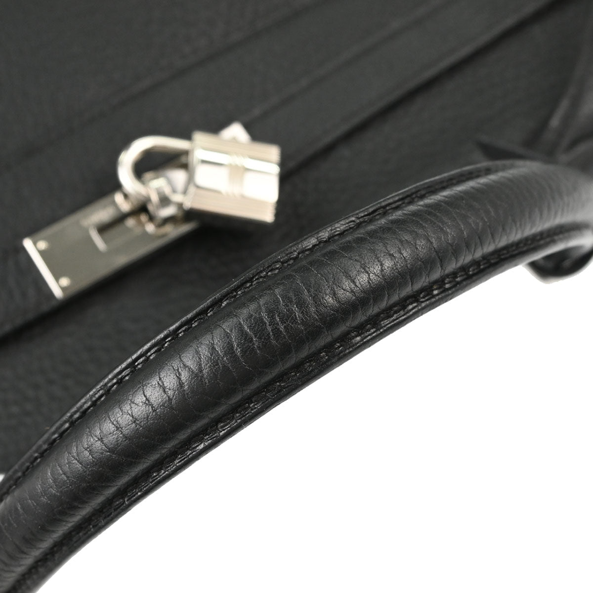 Hermes Black Taurillon Clemence Kelly 35 Retourne 2way Shoulder Handbag