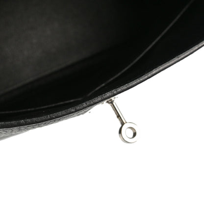 Hermes Black Taurillon Clemence Kelly 35 Retourne 2way Shoulder Handbag