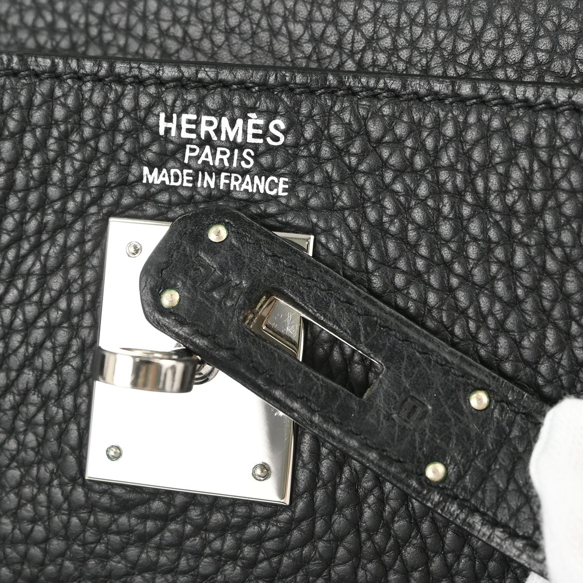 Hermes Black Taurillon Clemence Kelly 35 Retourne 2way Shoulder Handbag