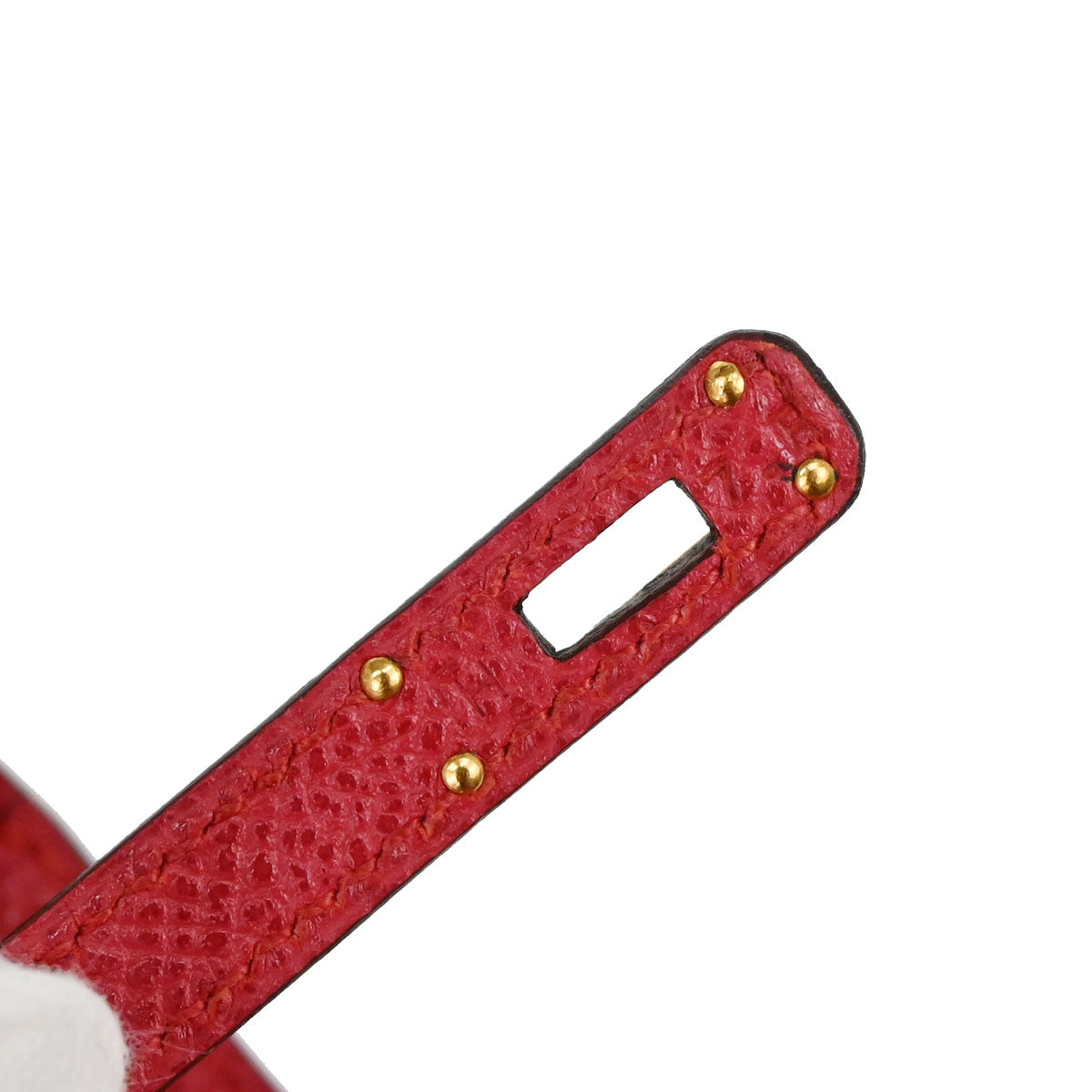 Hermes Rouge Garance Courchevel Mini Kelly 15 Sellier 2way Shoulder Handbag