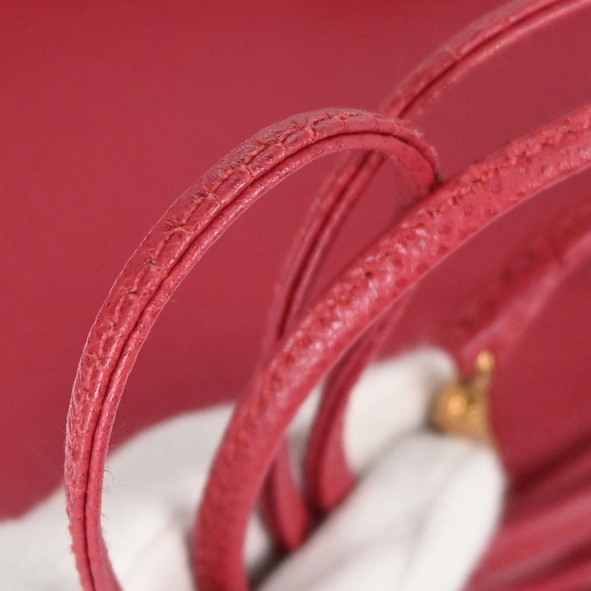 Hermes Rouge Garance Courchevel Mini Kelly 15 Sellier 2way Shoulder Handbag