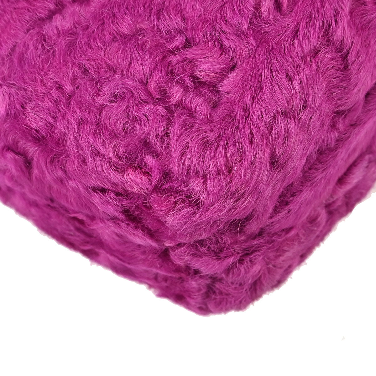 Chanel 2000-2001 Pink Persian Lamb Straight Flap Shoulder Bag