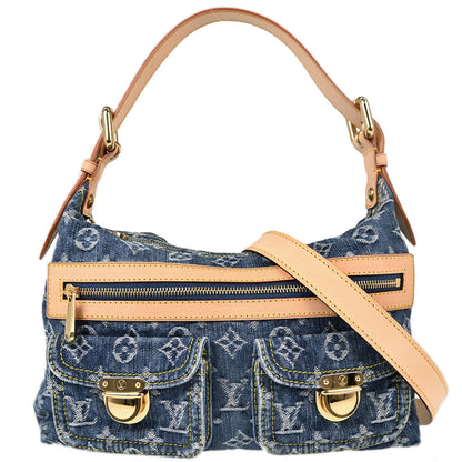 Louis Vuitton Blue Monogram Denim Baggy PM Shoulder Bag M95049