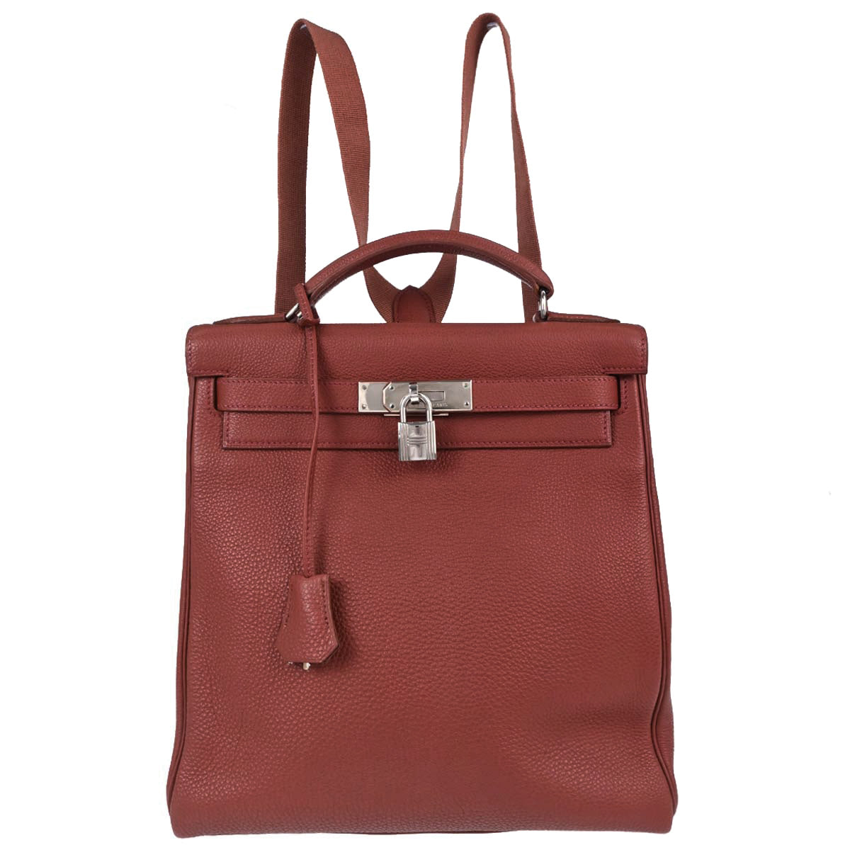 Hermes Rouge Venitienne Togo Kelly A Dos GM Backpack