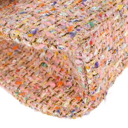Chanel 1996-1997 Pink Tweed Glitter Handbag