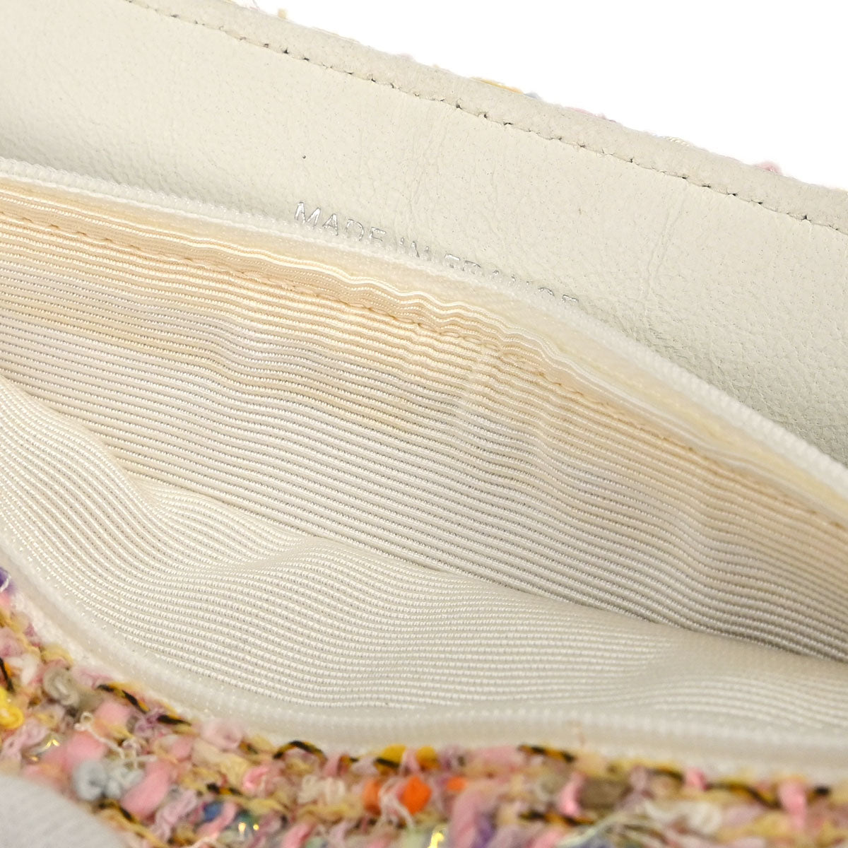 Chanel 1996-1997 Pink Tweed Glitter Handbag