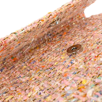 Chanel 1996-1997 Pink Tweed Glitter Handbag