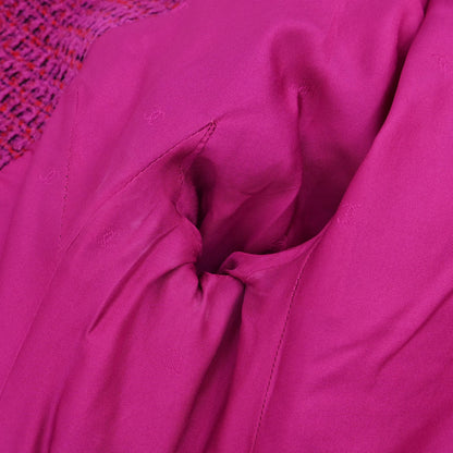 Chanel 1995 Single Breasted Tweed Jacket Pink #34
